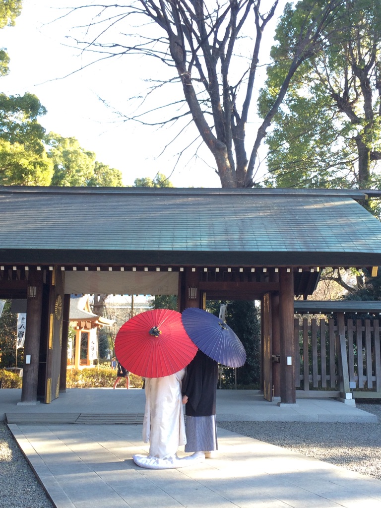 岸　阿佐ヶ谷の神明宮にて前撮り